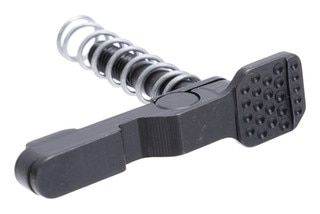 Enhanced AR-15 magazine release, black.